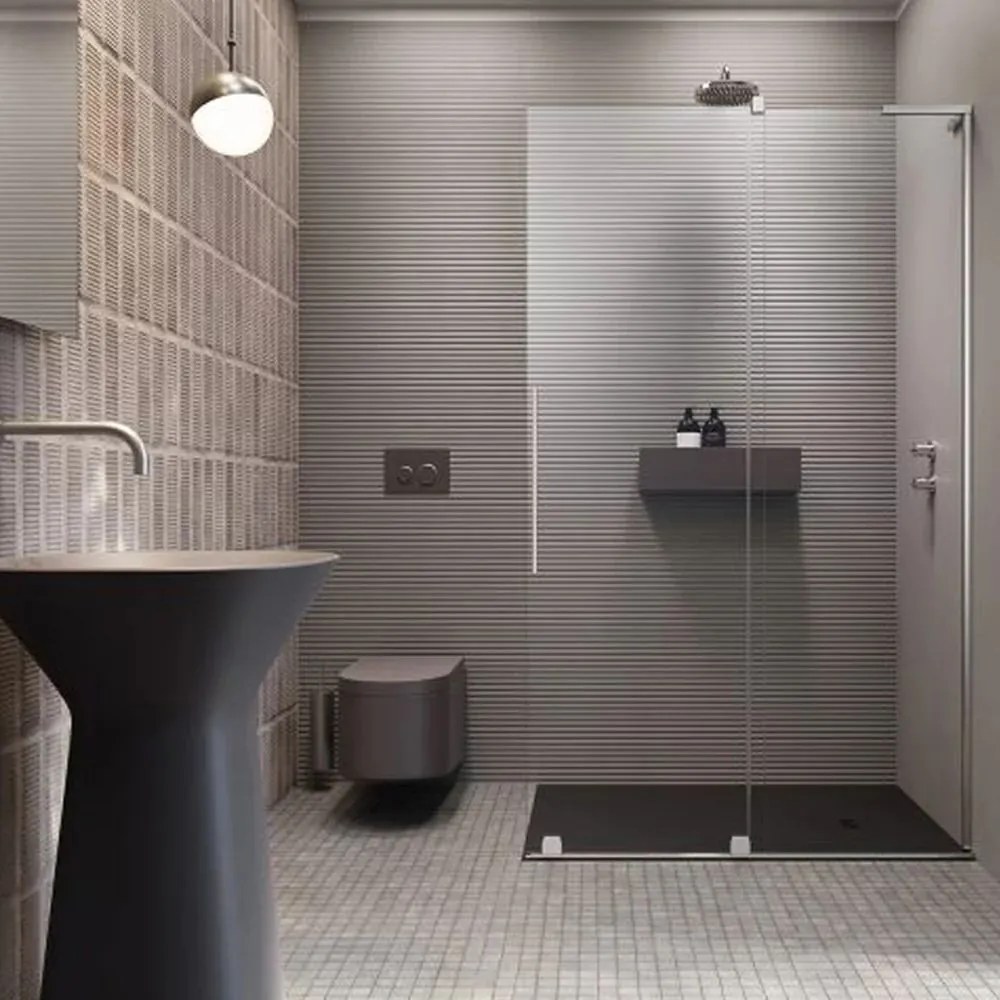 Paravan de dus tip Walk-in Radaway Furo SL crom-transparent 110 cm sticla securizata 8 mm dreapta