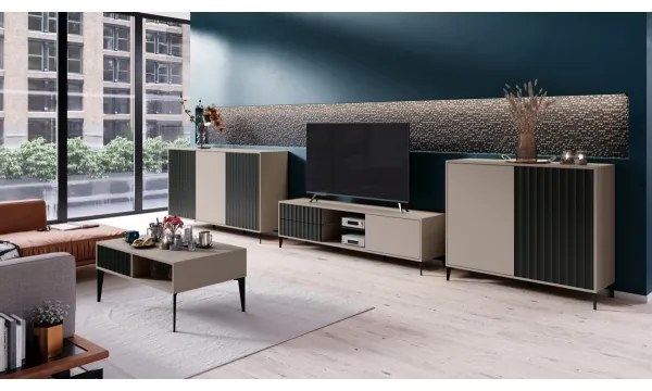 Dulap RONJA taupe/negru