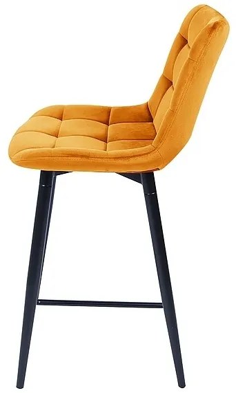 Scaun de bar Chic II, galben/negru