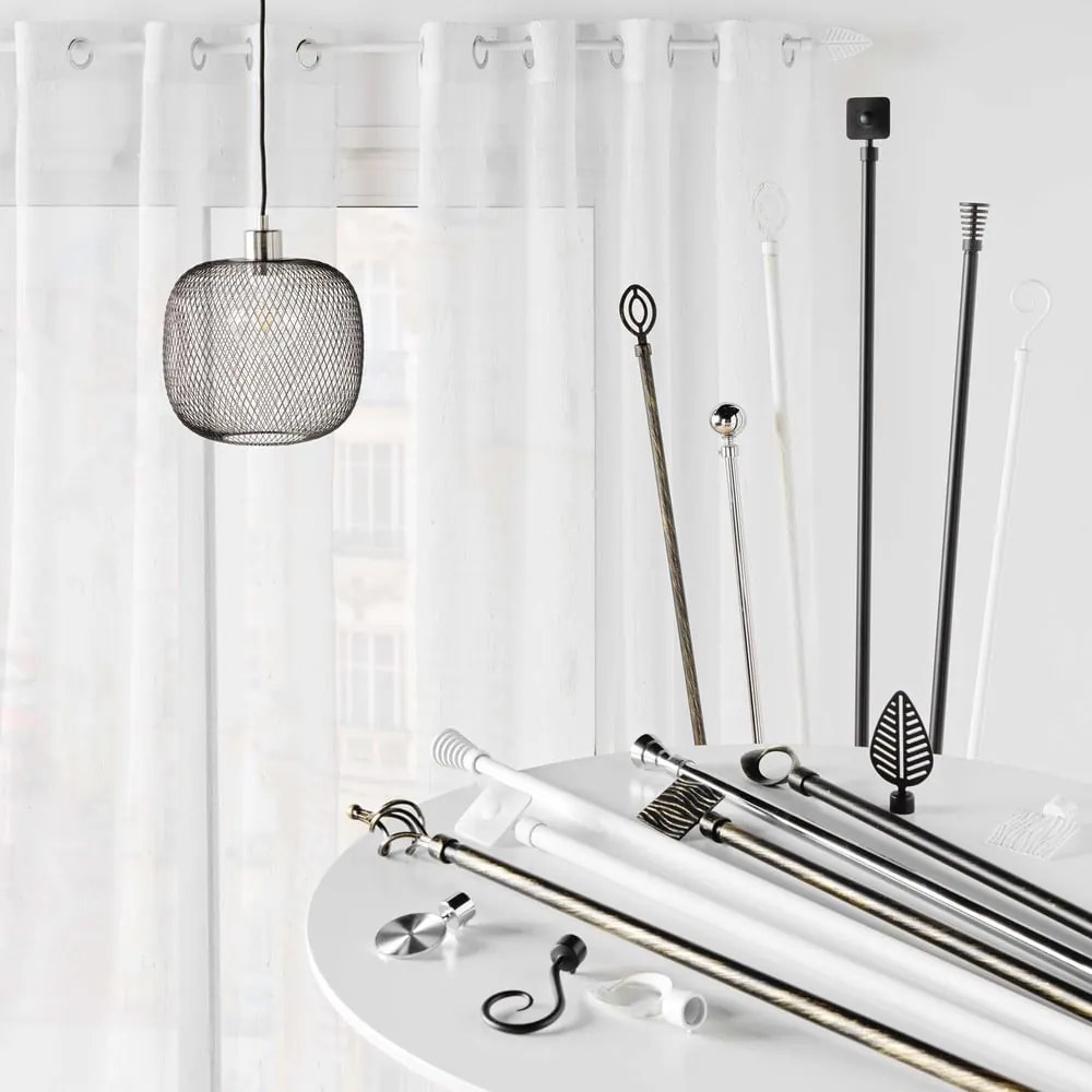 Galerie de perdea 120 - 210 cm extensibilă din metal Ovalon – douceur d'intérieur