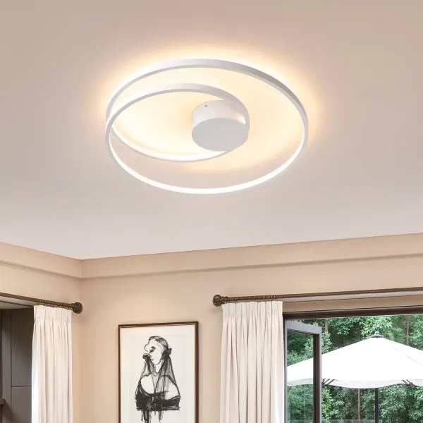 Brilagi - Plafonieră LED reglabilă TWISTER LED/48W/230V, Ø 50 cm, albă + telecomandă