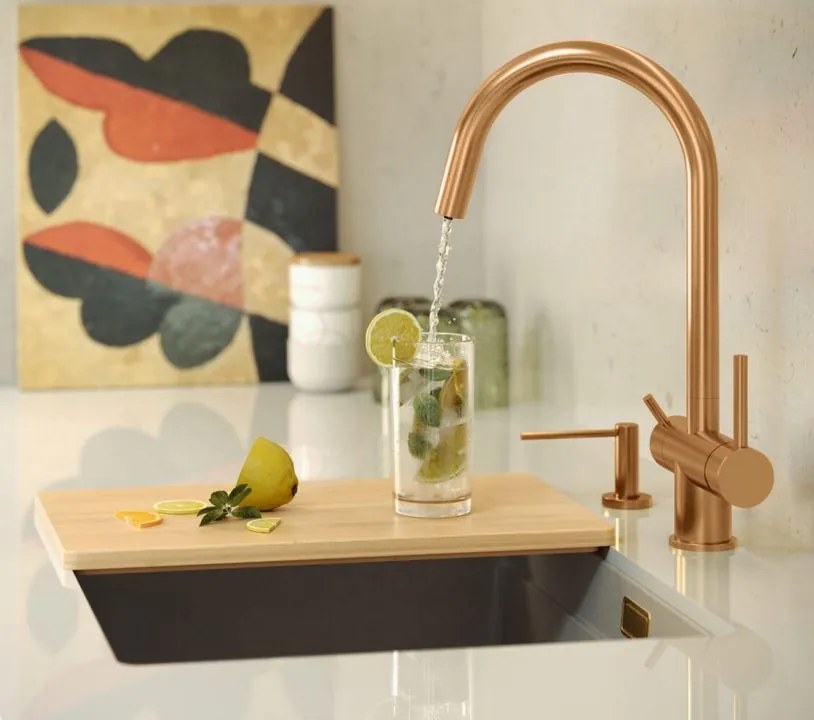 Baterie de bucatarie REA Caren cupru