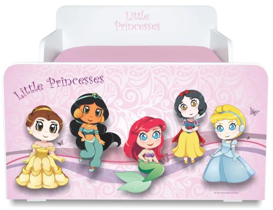 Pat copii Little Princesses 2-8 ani cu saltea inclusa