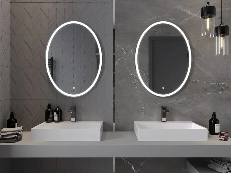 Mexen Elz oglindă de baie iluminată 60 x 80 cm, LED 6000K, antiaburire - 9802-060-080-611-00