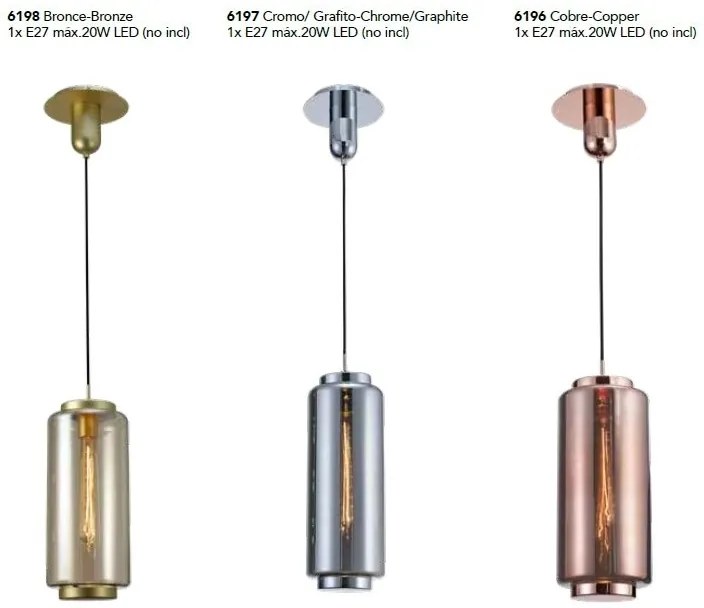 Pendul modern design decorativ JARRAS small cupru