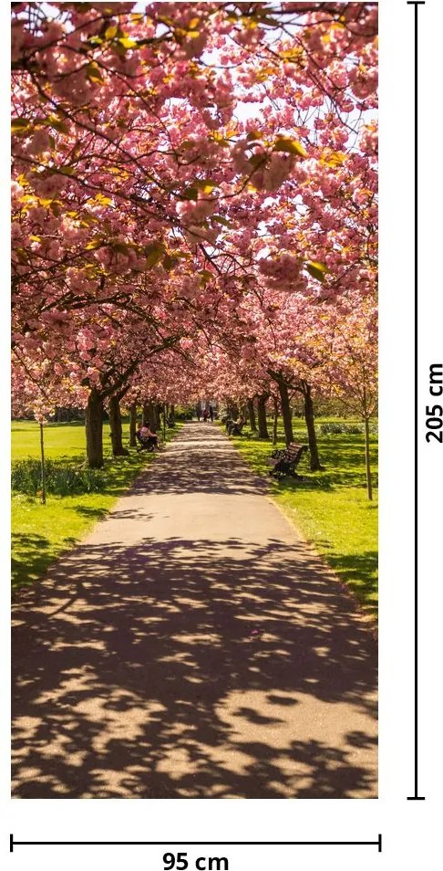 Fototapet pentru ușă - Livadă de cireși (95x205cm)
