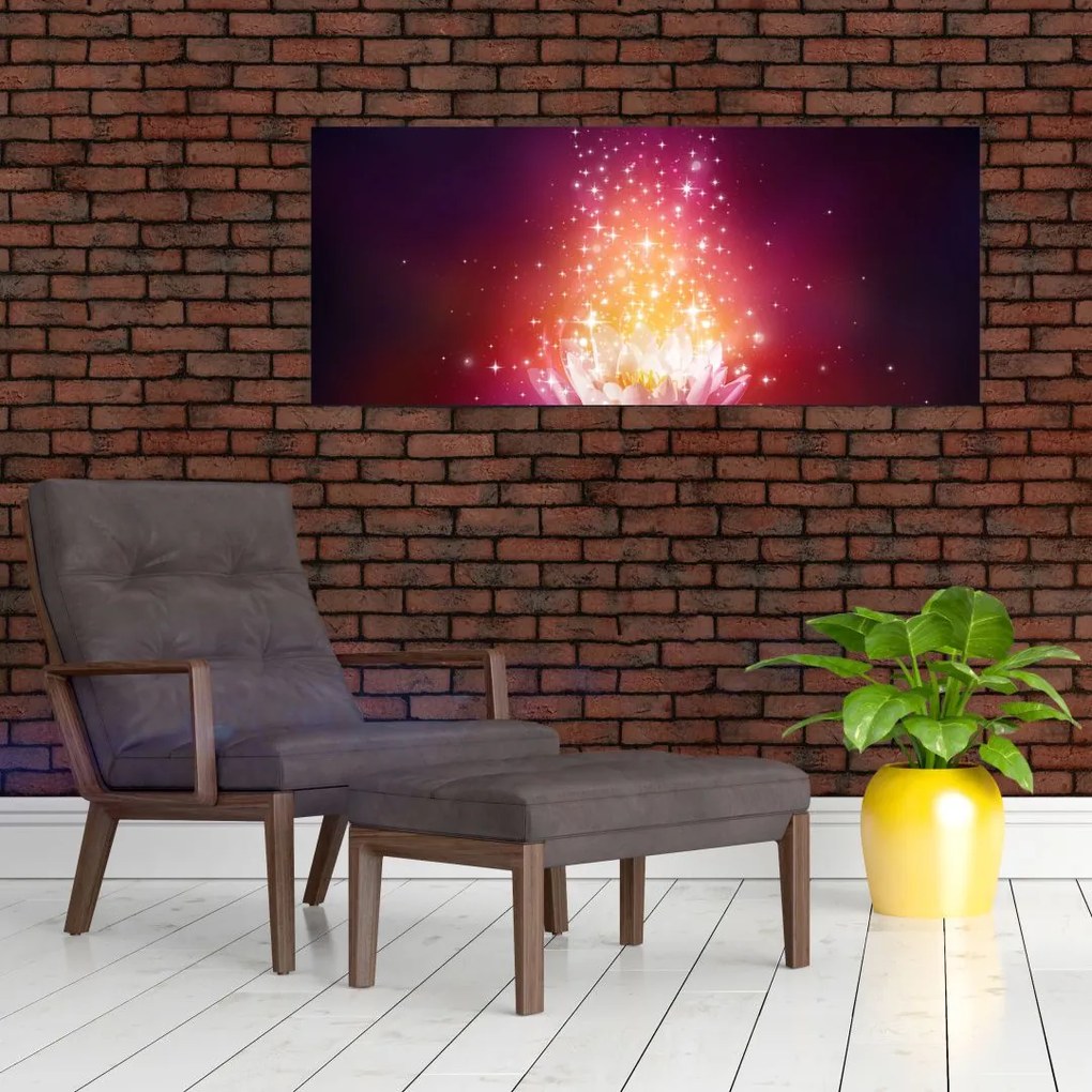 Tablou cu floare de lotus (120x50 cm)