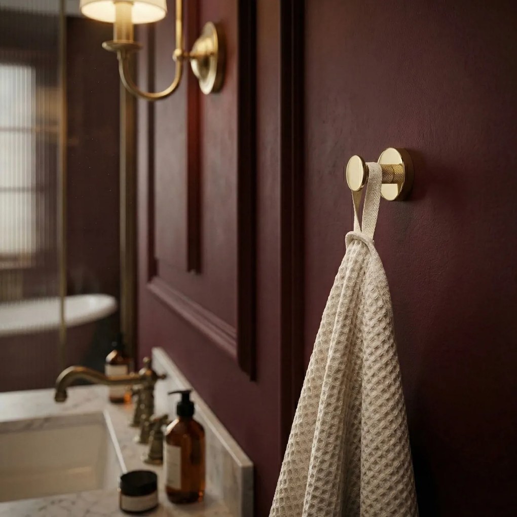 Cuier de baie 6606A Modern Gold