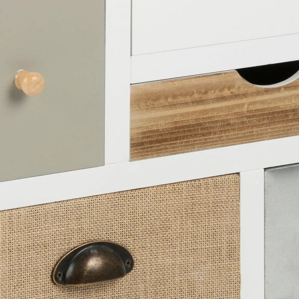 Comodă cu picioare din lemn de pin Actona Thais, înălțime 55 cm