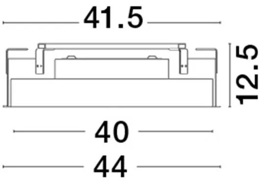Plafoniera LED incastrabila reglabila PERFECT 40cm alba 3000K Dimmable
