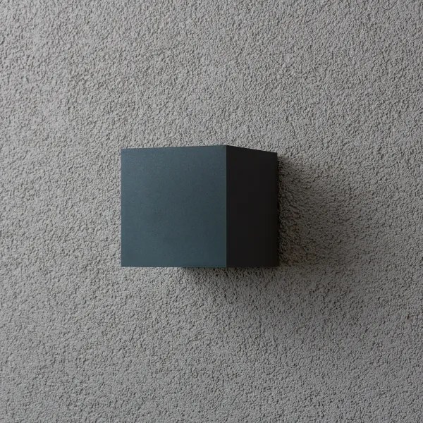 Aplică LED de exterior Brilagi CUBE LED/6W/230V antracit IP54