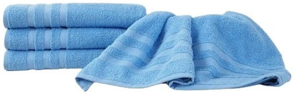 Prosop pentru copii LINEA 30x50 cm albastru, 100% bumbac
