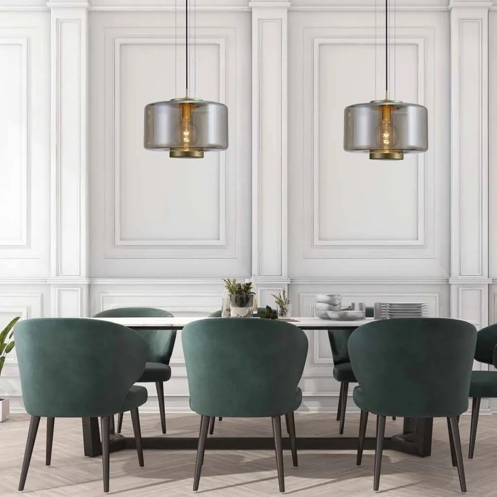 Lustra/Pendul modern design decorativ JARRAS 40cm crom