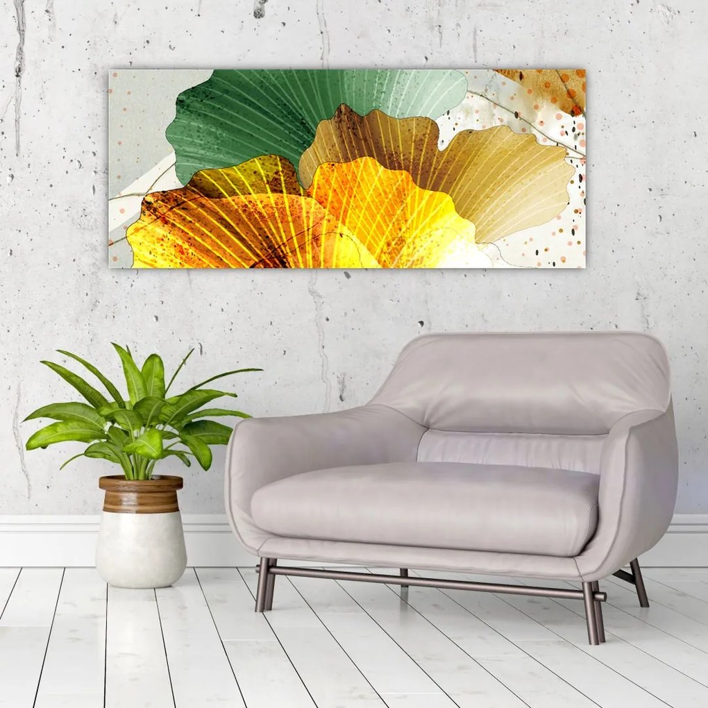 Tablou - Frunze (120x50 cm)