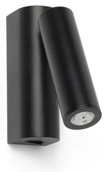 Aplica moderna cu reader LED design minimalist ROB negru