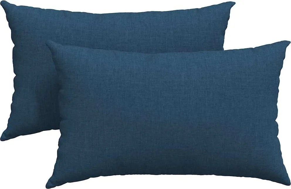 vidaXL Perne pentru canapea 2 pcs albastru 50 x 30 cm țesătură