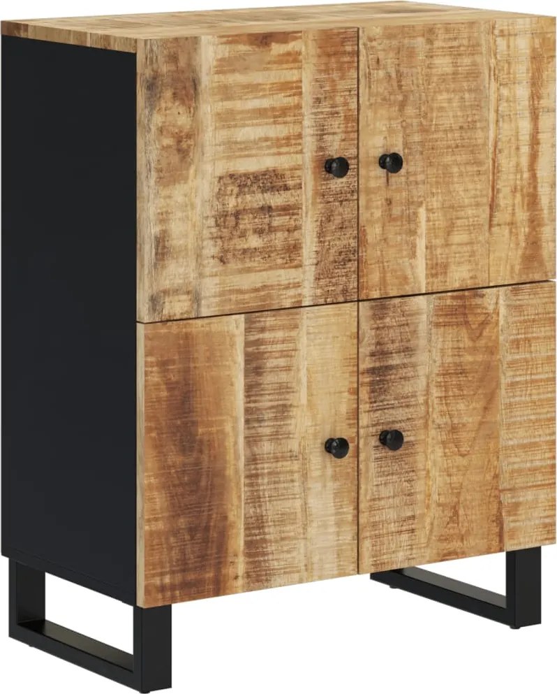 vidaXL Servantă cu 4 uși, 60x33x75 cm, lemn masiv de mango