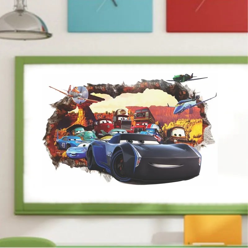 Sticker perete Cars 3D Jackson Storm