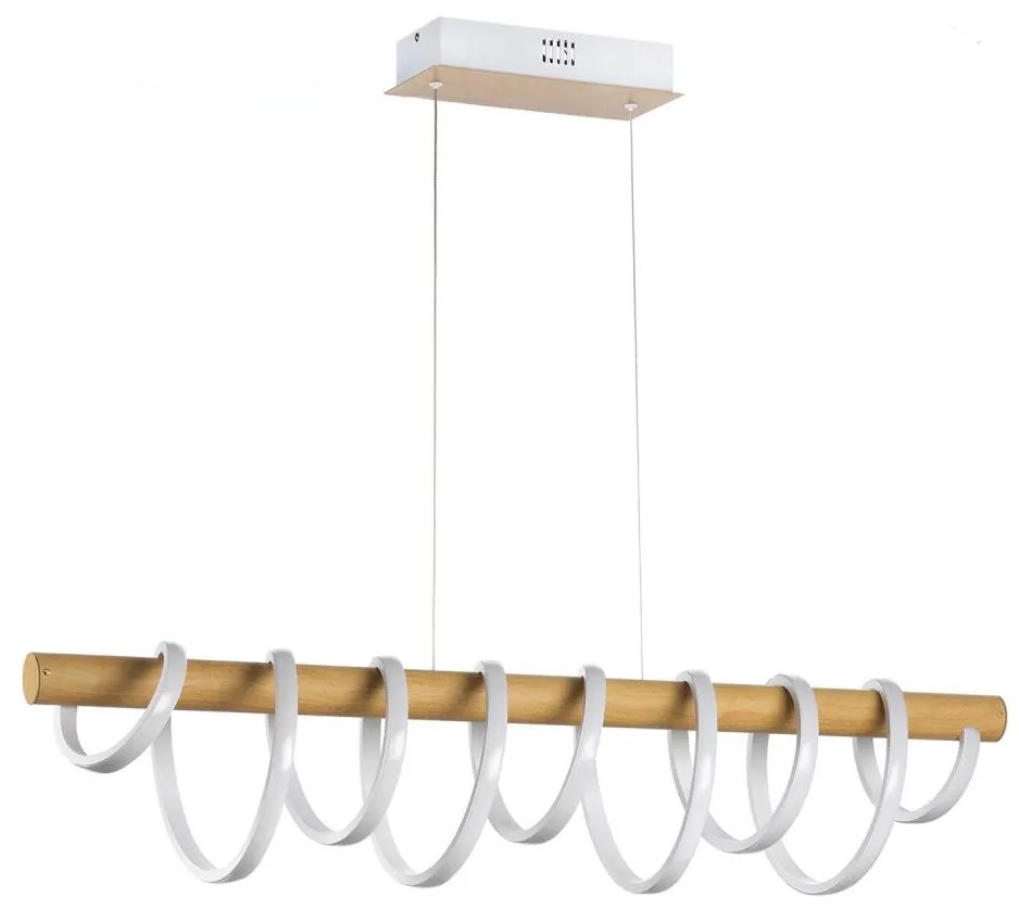 Lustră LED pe cablu ONLI NILO LED/70W/230V 4000K maro/alb