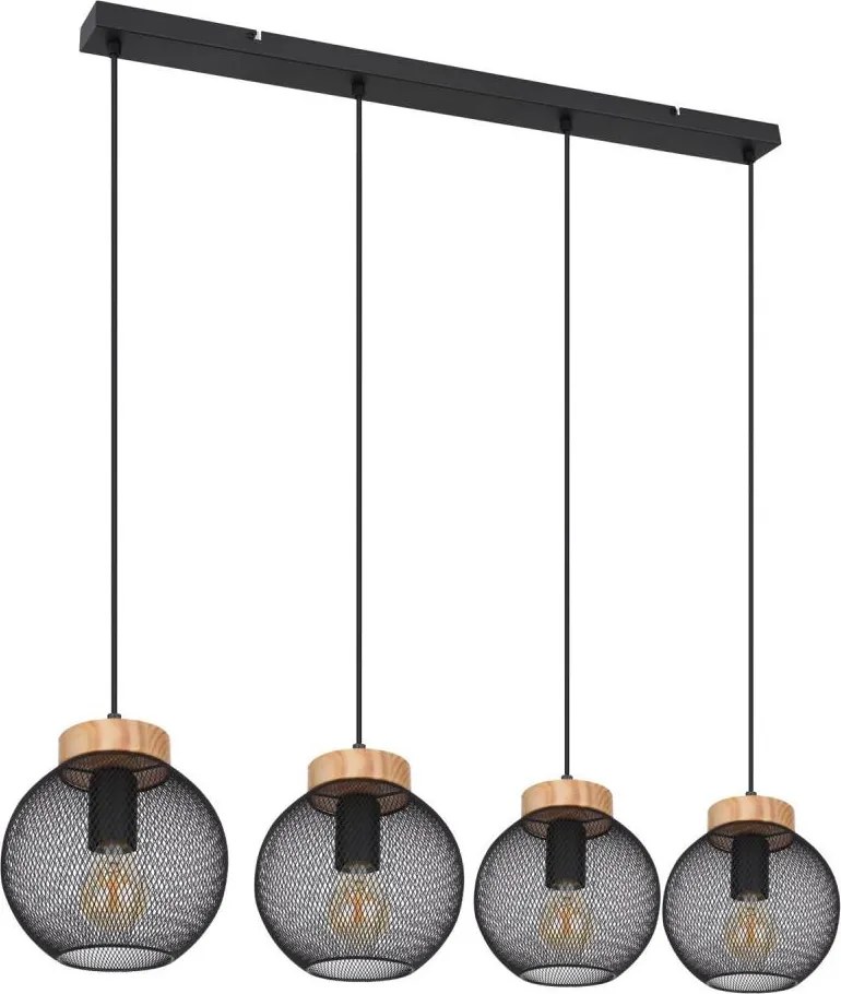 Globo 15663-4H - Lustru suspendat pe cablu PABLO 4xE27/40W/230V