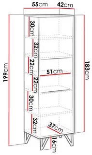 Raft Nevatas 05 (Negru + lucios Negru + auriu) . 1104876