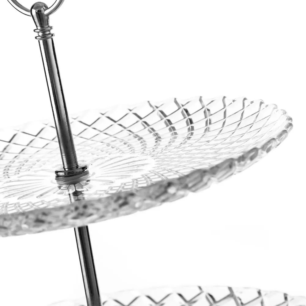 Platou etajat din sticlă Harlequin – Casa Selección