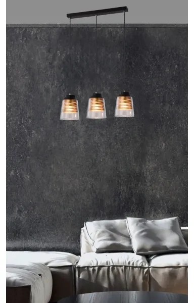 Lustră pe lanț FRESNO 3xE27/60W/230V