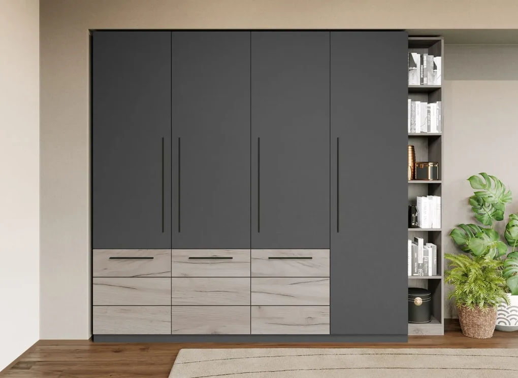 Set Mobila Dormitor Gri Noce C6