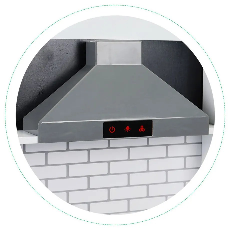 Bucătărie pentru copii din lemn cu lumini și sunete