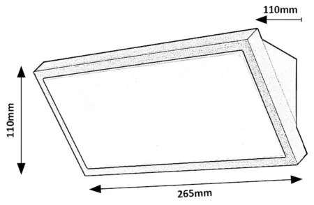 Aplică LED de exterior Rabalux 77150 RAPLA LED/18W/230V IP65