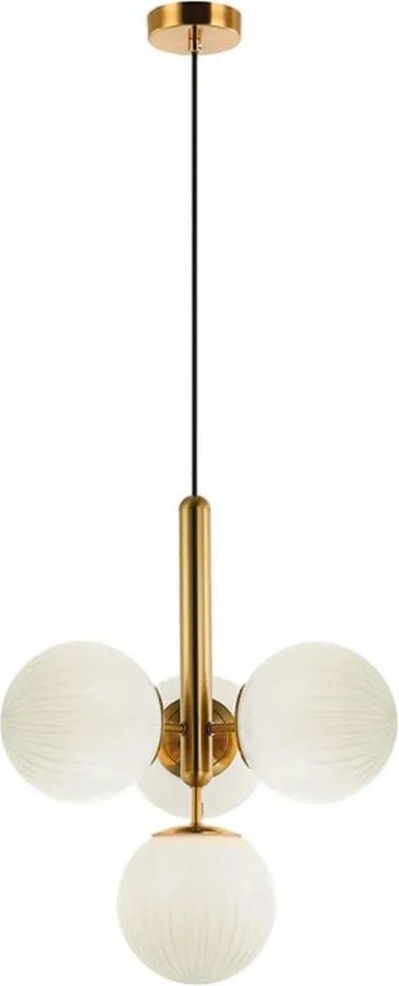 Lustră pe cablu JOLIN 4xG9/5W/230V aurie