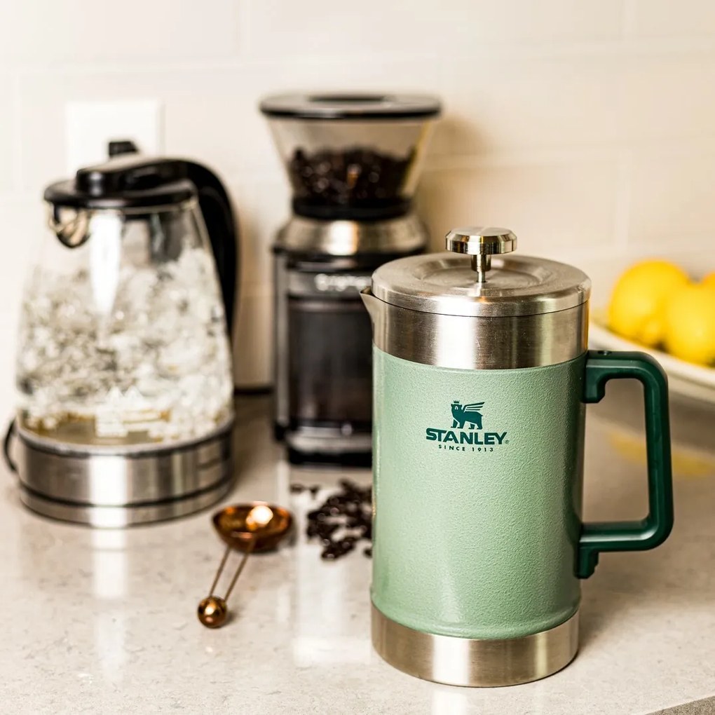 Stanley Cană Stay Hot French Press 1,4 l Hammertone Green
