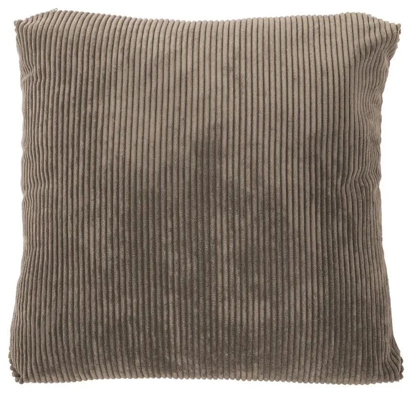 Pernă decorativă Tiseco Home Studio Ribbed, 40 x 40 cm, maro