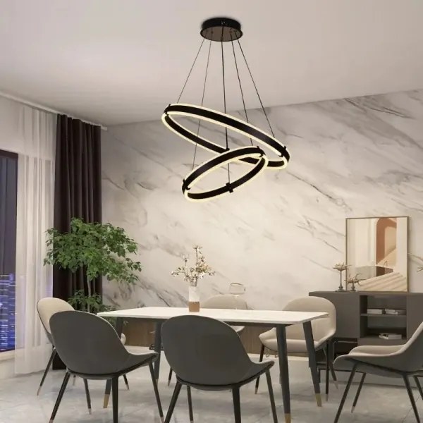 Lustră LED dimabilă pe cablu LED/140W/230V 3000-6500K + telecomandă