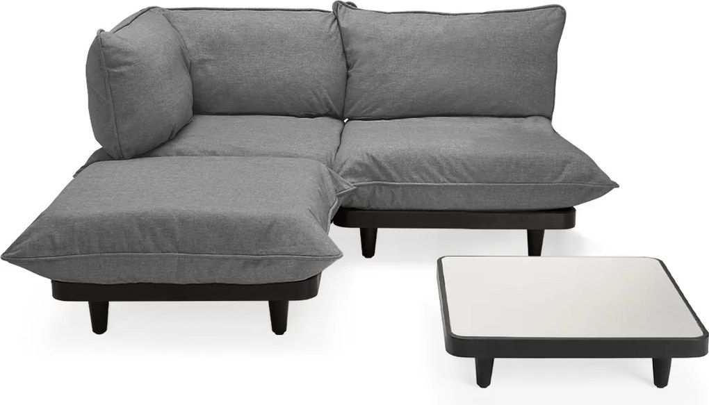 Set de grădină Paletti Medium cu masă, culori multiple - Fatboy Culoare: gri piatră
