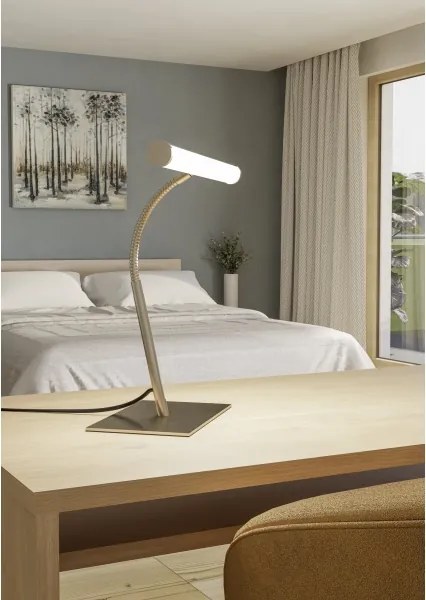 Eglo 901982 - Lampă de birou LED dimabilă RICCIONE LED/5W/230V 2700/4000/6500K crom