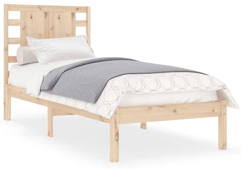 3104183 vidaXL Cadru de pat single, 90x190 cm, lemn masiv