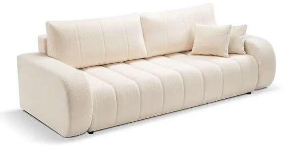 Canapea extensibilă cu 3 locuri DESIO, bej