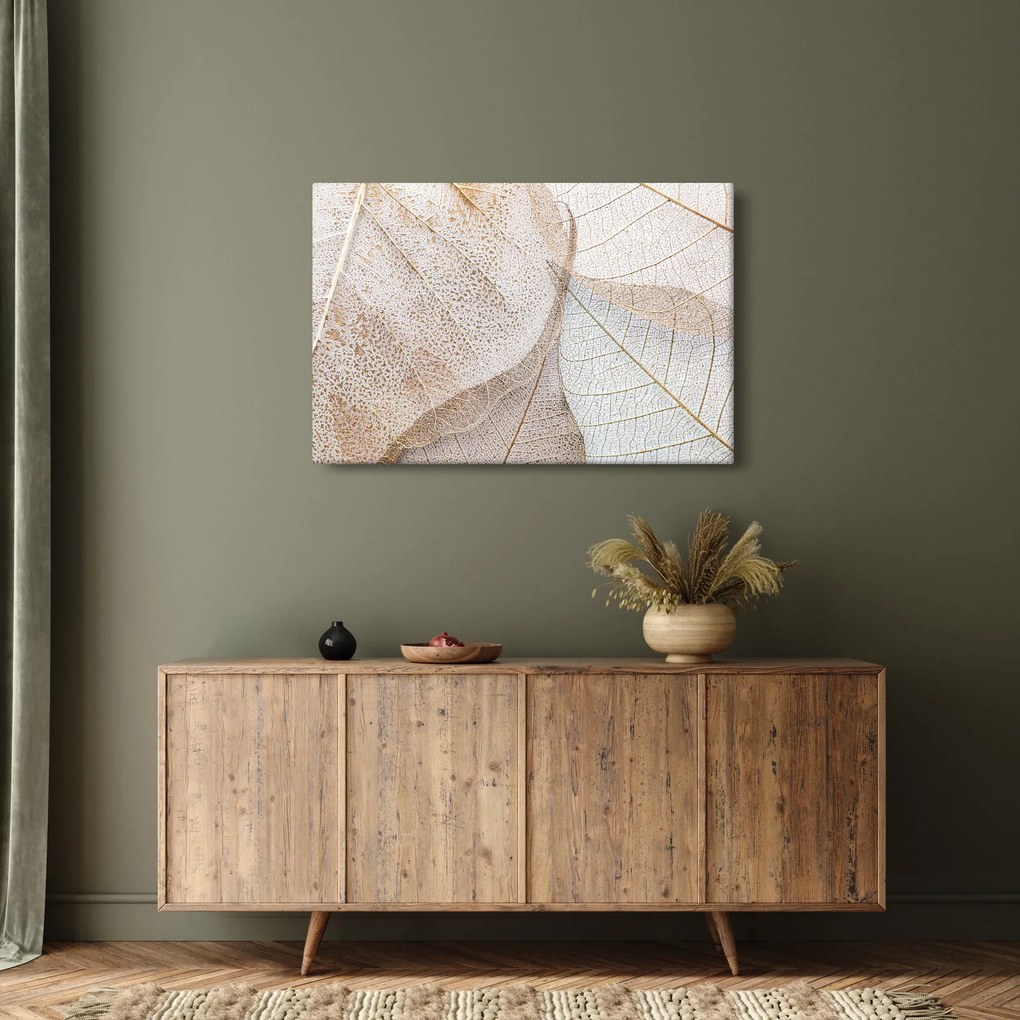 Tablou - Frunze bej (90x60 cm)