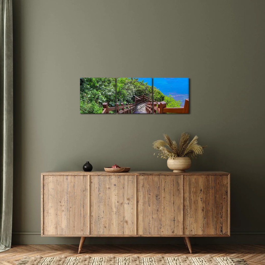 Tablou - Panorama (cu ceas) (90x30 cm)