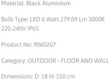 Pendul LED pentru exterior design modern IP65 Carina negru