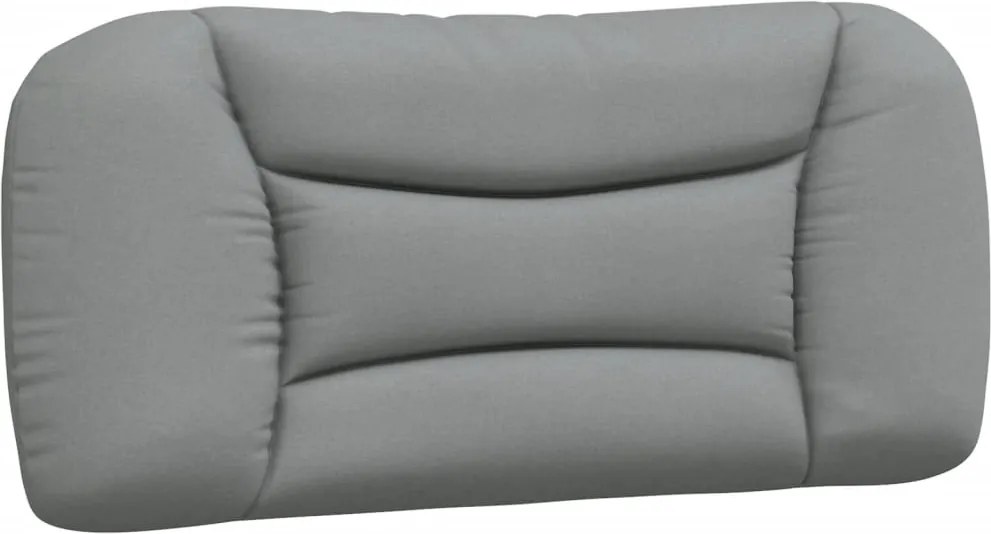 vidaXL Pernă tăblie de pat, Hvar, gri deschis, 90 cm, material textil