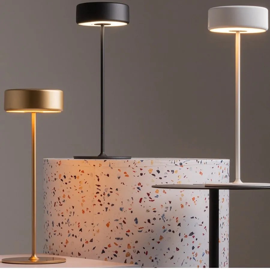 Lampa portabila cu baterii AI design negru