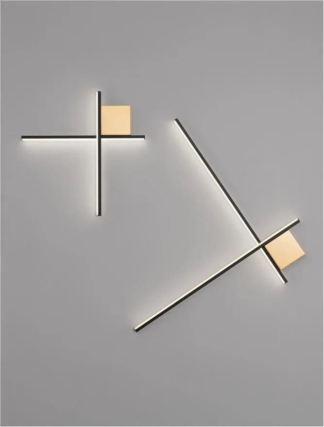 Aplica de perete cu lumina ambientala LED Cross 50cm