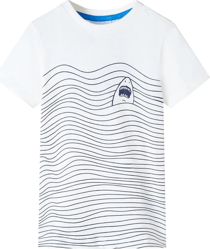 vidaXL Tricou pentru copii, ecru, 128