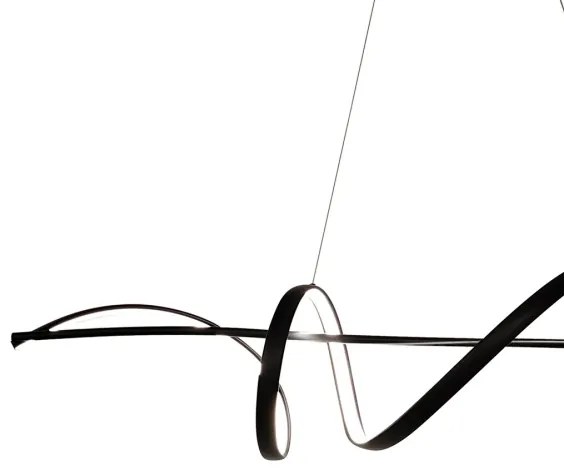 Lustră LED pe cablu SASH LED/36W/230V negru