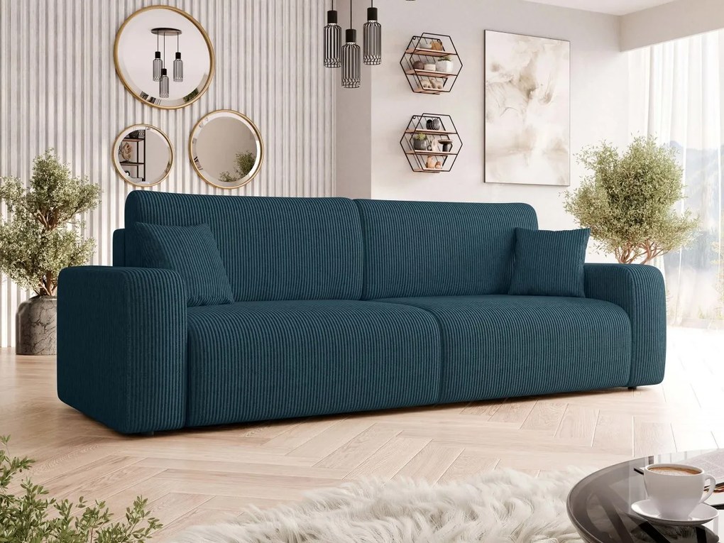 Canapea extensibilă Euston Sztruks (Albastru închis) (cu sp. depozitare). 1105535