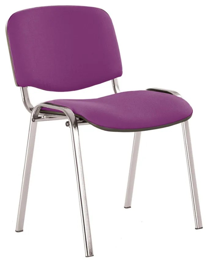 Scaun vizitator Iso Chrome, mov, textil C74