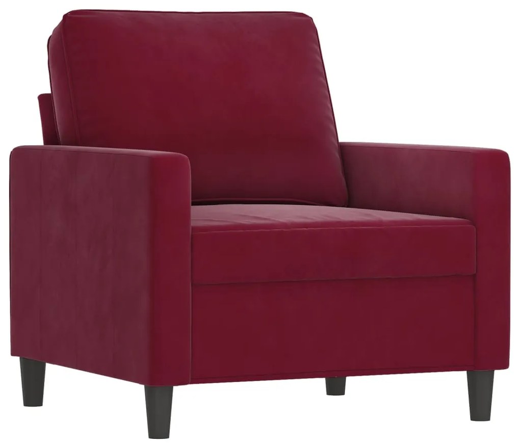 348729 vidaXL Canapea de o persoană, roșu vin, 60 cm, catifea