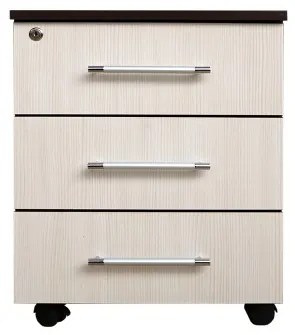 Office Wenge/Ladin Comoda Birou 3 sertare